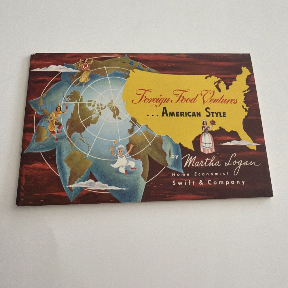 Vintage Recipe Booklet Pamphlet Advertising SWIFT FOREIGN FOOD VENTURES AMERICAN